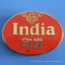 Indien Weiche Emaille Pin vergoldetes Epoxy-Dripping Badge (GZHY-SE-027)